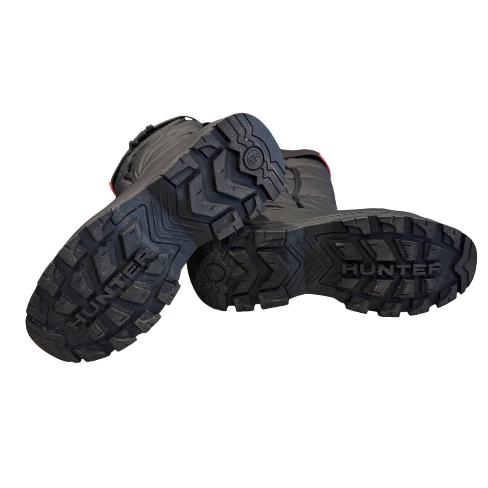 Hunter Intrepid Tall Snow Boots Black Quilted Insulated Winter Boots Womens 7 - Picture 4 of 6